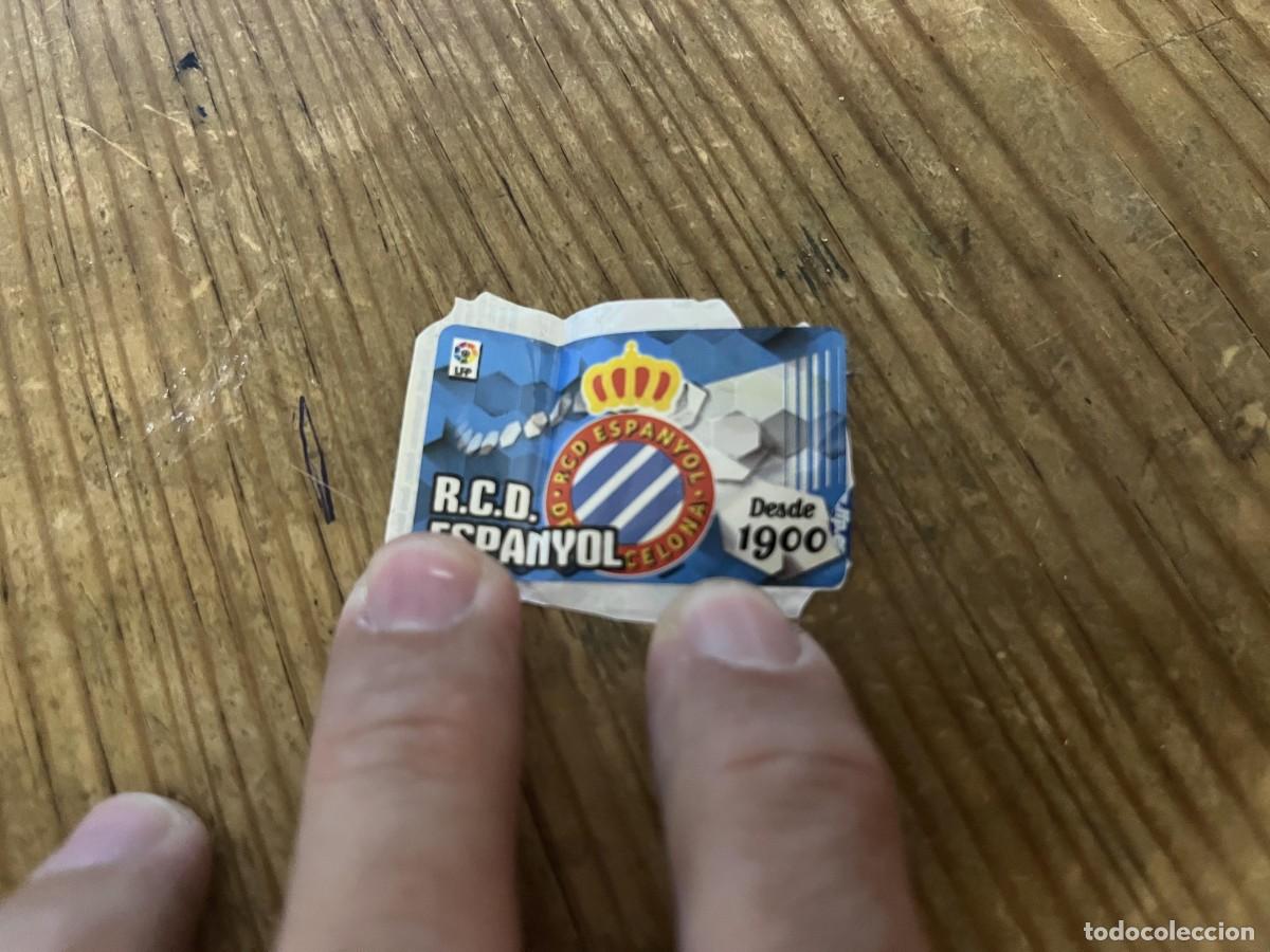 Figurine di Calcio: CROMO PEGATINA CHICLE PANINI ALBUM LIGA ESTE 13 14 2013 2014 ESCUDO ESPA&Ntilde;OL ESPANYOL