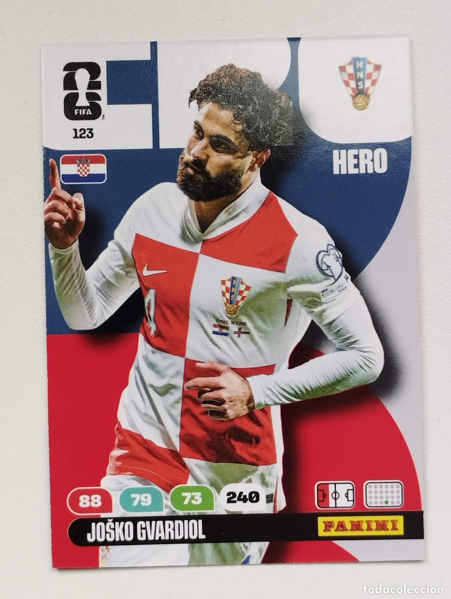 Cromos de Futebol: CROMO CARD ADRENALYN MUNDIAL WORLD CUP 2026 HERO 123 GVARDIOL CROACIA