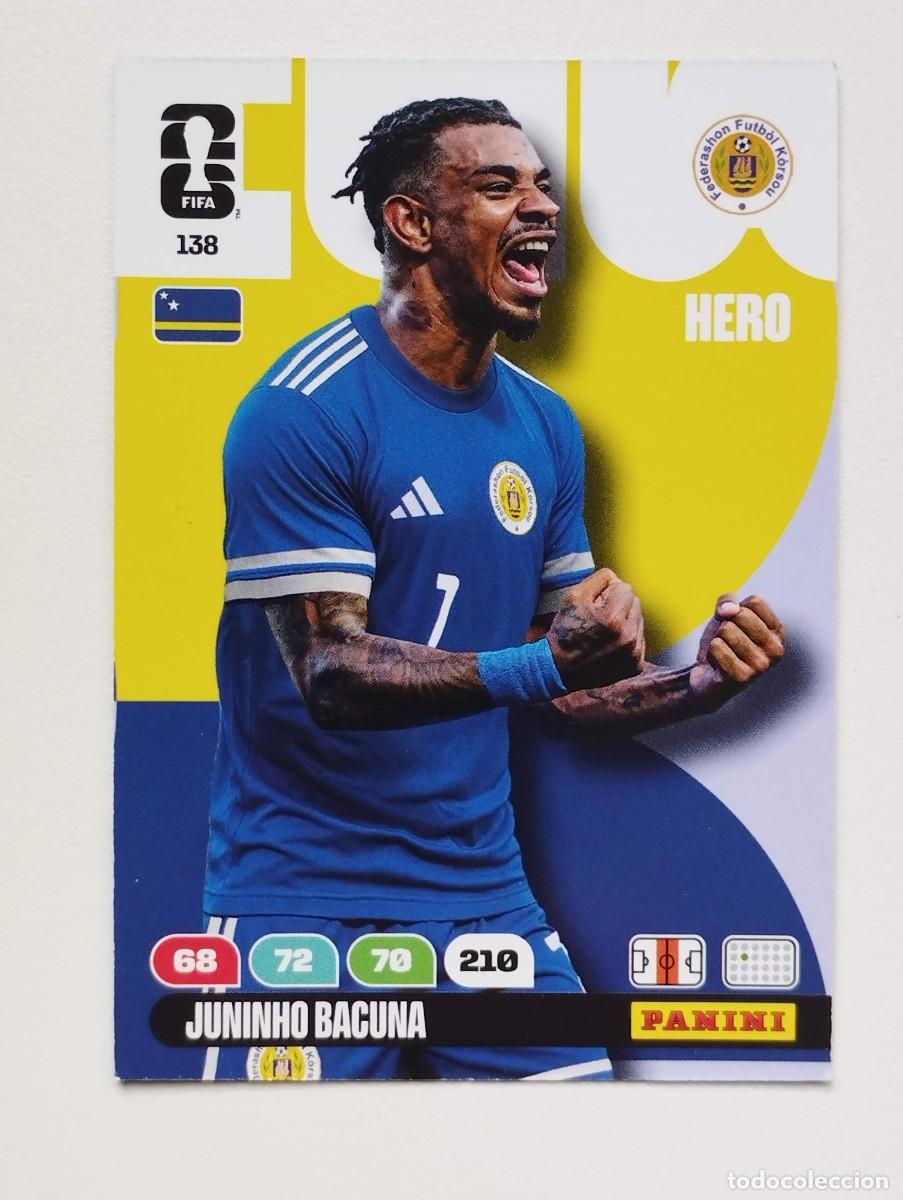 Cromos de Futebol: CROMO CARD ADRENALYN MUNDIAL WORLD CUP 2026 HERO 138 JUNINHO BACUNA CURAZAO