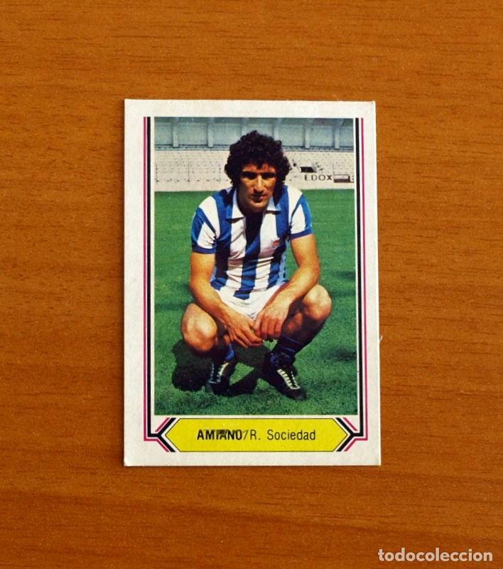 Cromos de F&uacute;tbol: Real Sociedad - Amiano - Ediciones Este Liga 1980-1981, 80-81 - Nunca Pegado