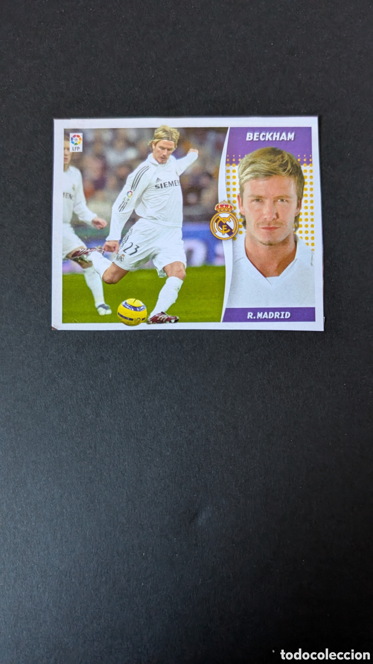 Cromos de F&uacute;tbol: BECKHAM REAL MADRID LIGA ESTE 2006/07 06 07 RECORTADO
