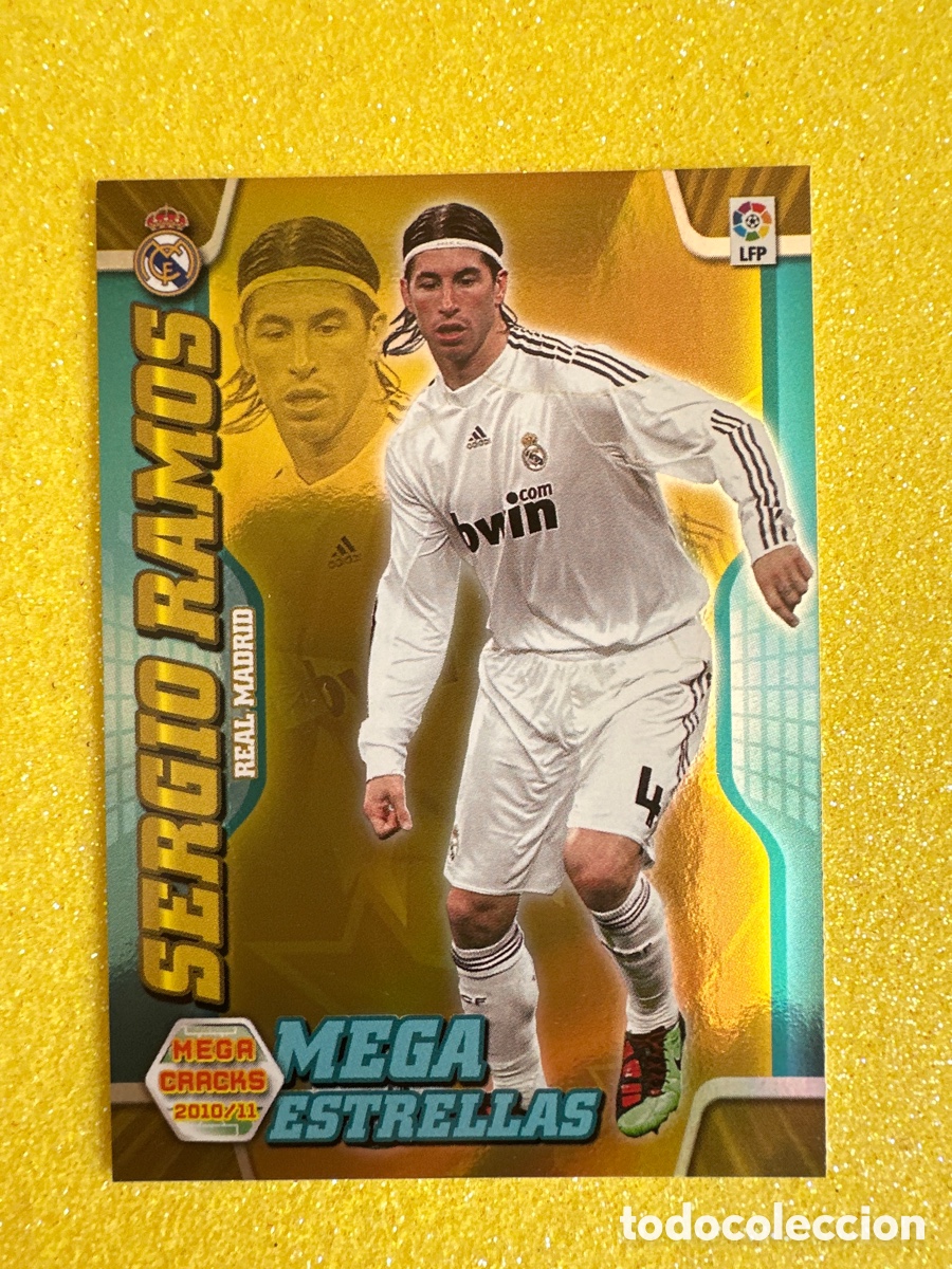 Cromos de F&uacute;tbol: 365 SERGIO RAMOS(R. MADRID) MEGAESTRELLAS MEGACRACKS 2010-2011 10 11 TRADING CARD