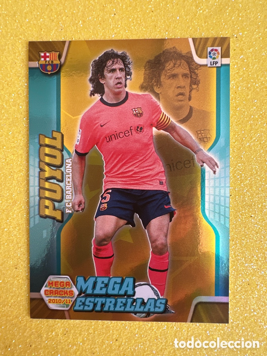 Cromos de Futebol: 366 PUYOL(F.C.BARCELONA) MEGAESTRELLAS MEGACRACKS 2010-2011 10 11 TRADING CARD