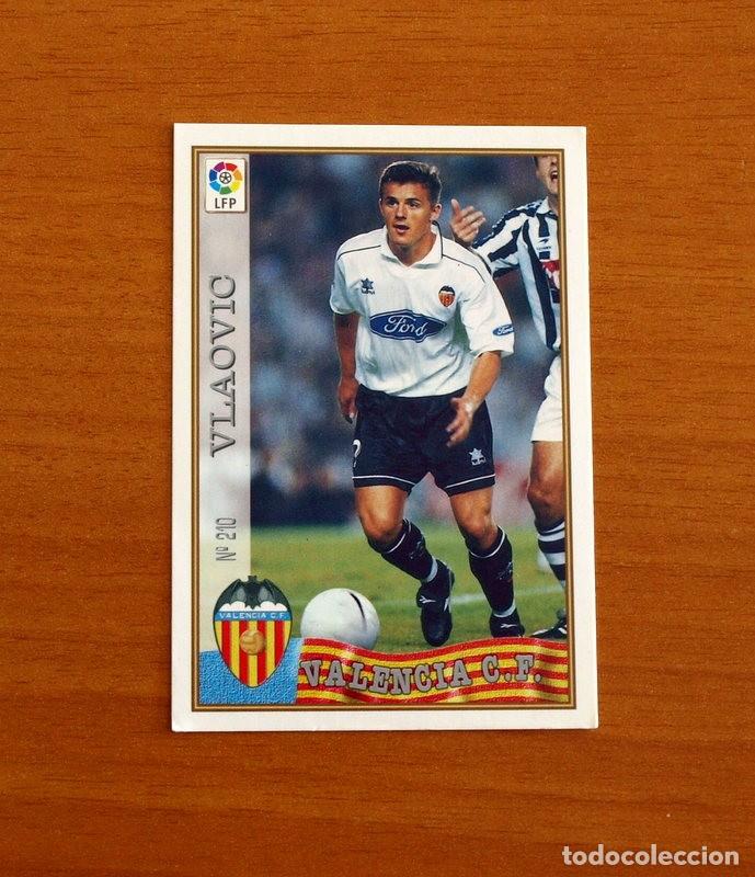 Cromos de F&uacute;tbol: Valencia - N&ordm; 210 Vlaovic - Mundicromo Las fichas de la Liga 1997-1998, 97-98
