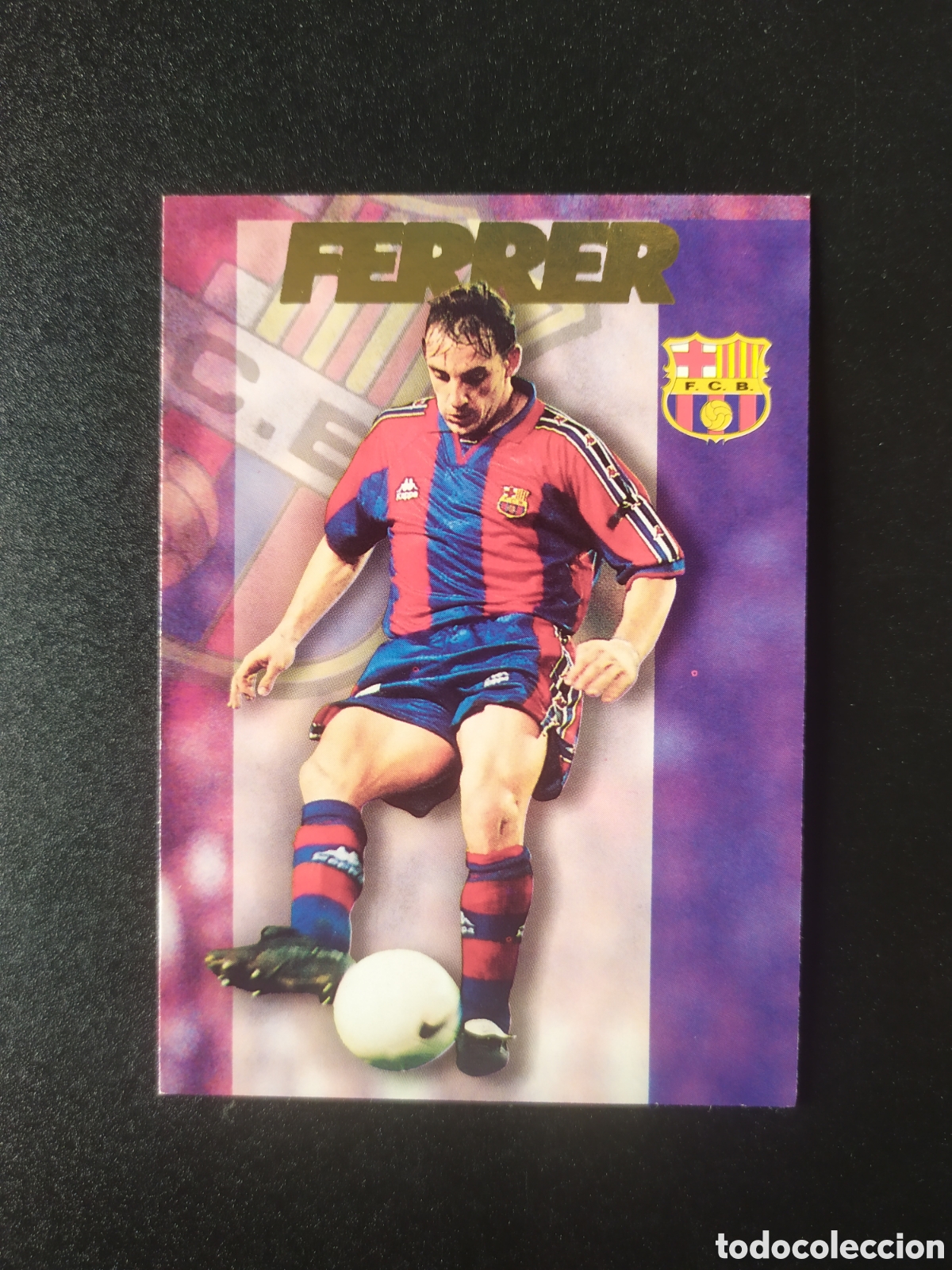 Cromos de F&uacute;tbol: Colecci&oacute;n oficial FC Barcelona 1996 1997 96 97 panini Ferrer n&ordm; 38