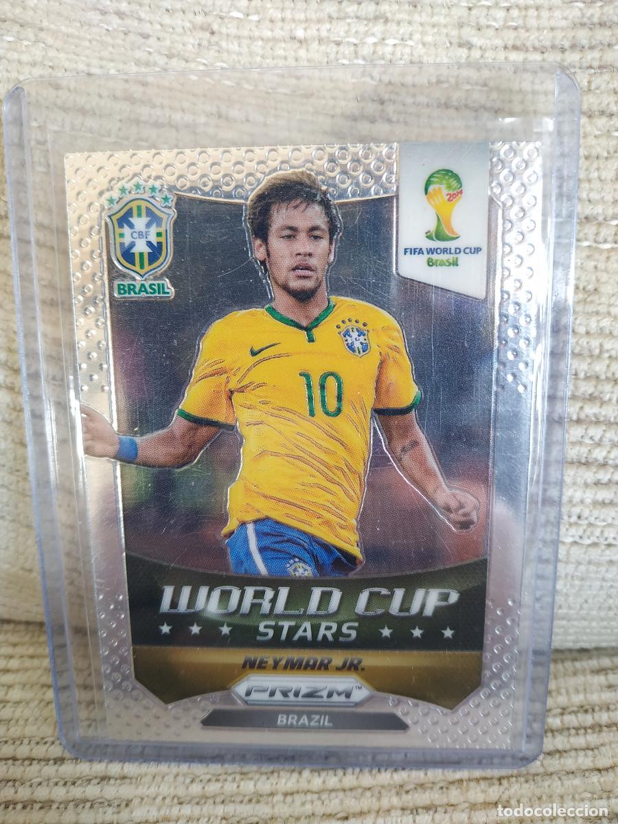 Cromos de F&uacute;tbol: Neymar. World Cup Stars. Brasil. Panini Prizm.