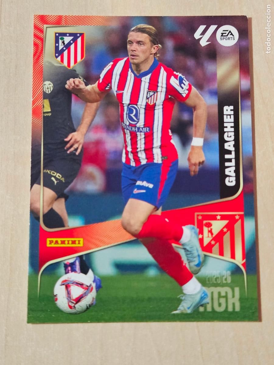 Cromos de Futebol: CROMO N&ordm; 63 GALLAGHER - MEGACRACKS 2025 26 - ATLETICO DE MADRID