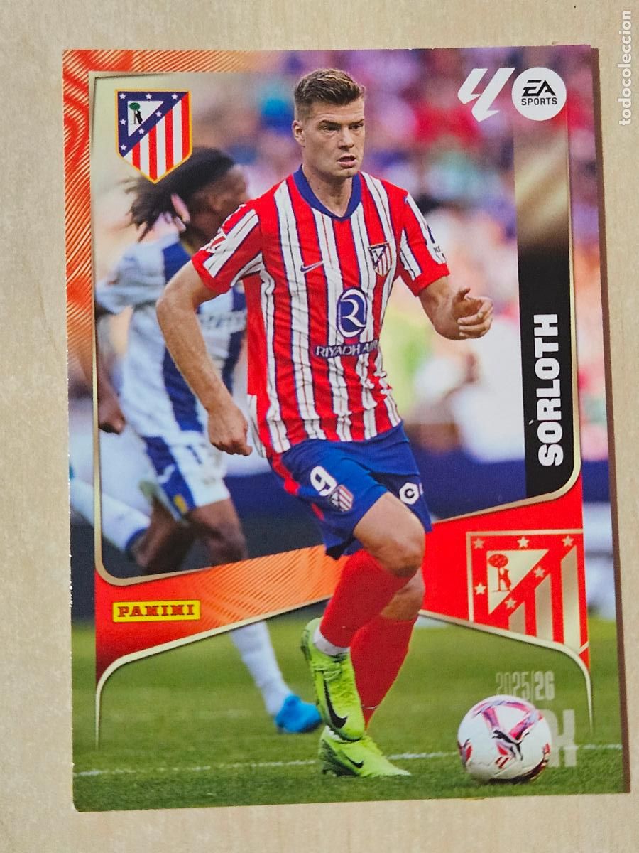 Cromos de Futebol: CROMO N&ordm; 72 SORLOTH - MEGACRACKS 2025 26 - ATLETICO DE MADRID