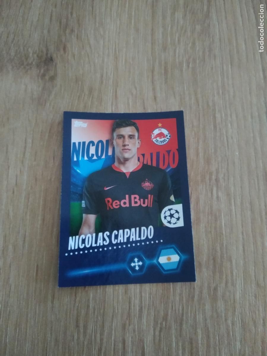 Cromos de F&uacute;tbol: 209 NICOLAS CAPALDO SALZBURG CROMO FUTBOL UEFA CHAMPIONS LEAGUE 23-24 TOPPS 2023-2024