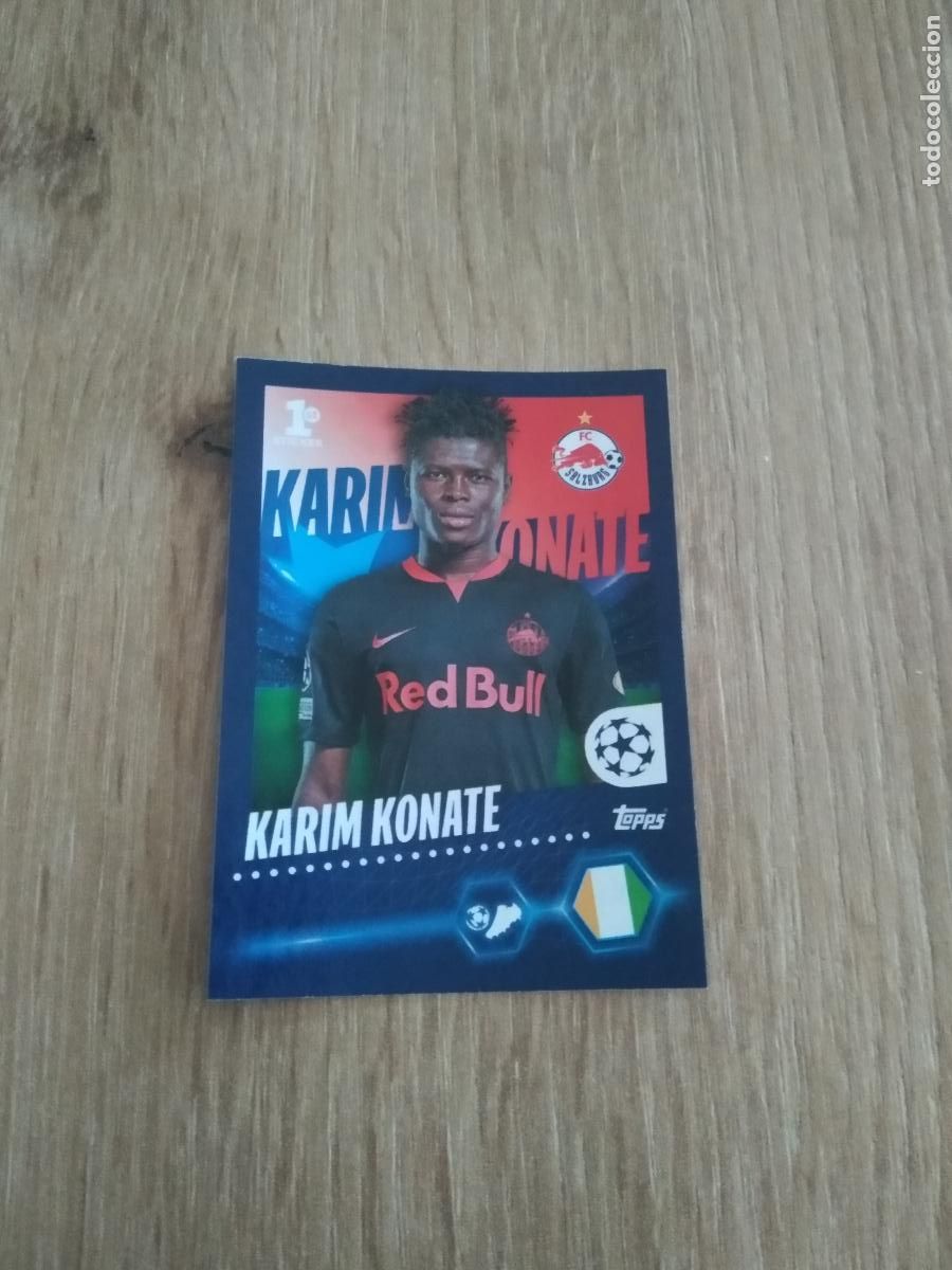 Cromos de F&uacute;tbol: 213 KARIM KONATE SALZBURG CROMO FUTBOL UEFA CHAMPIONS LEAGUE 23-24 TOPPS 2023-2024