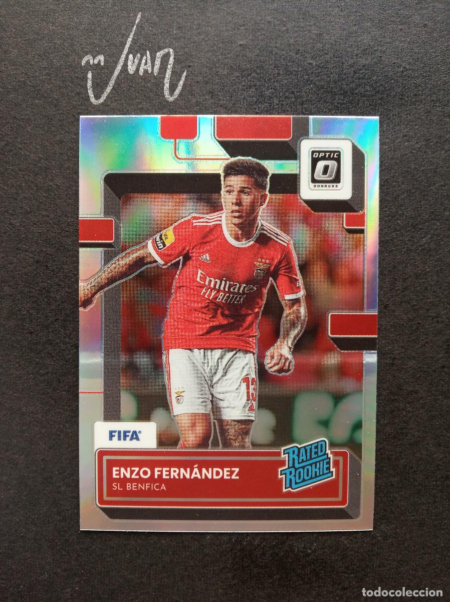 Figurine di Calcio: 189 OPTIC HOLO RATED ROOKIE ENZO FERNANDEZ BENFICA ARGENTINA ⚽ PANINI&reg; DONRUSS 2022 2023 22 23 NUEVO