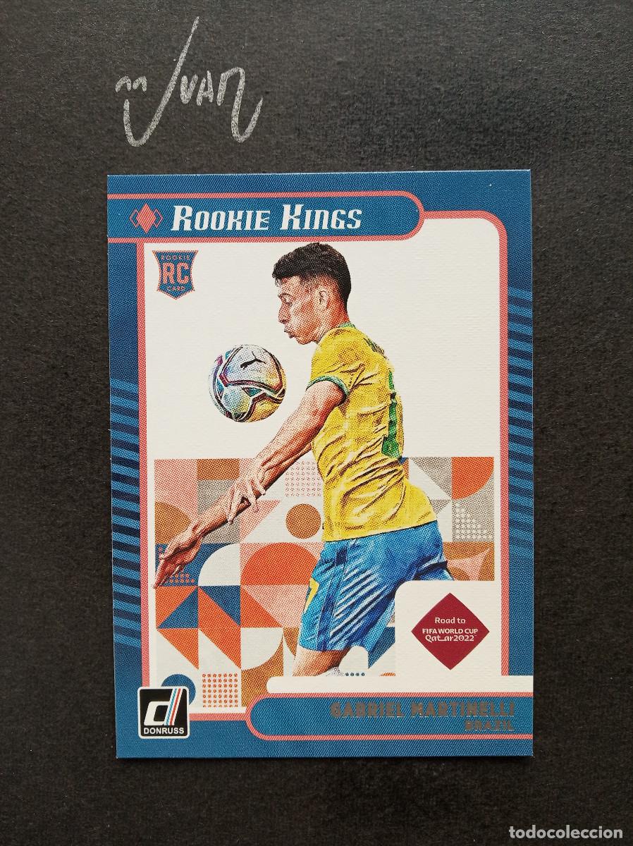 Figurine di Calcio: N&ordm; 1 ROOKIE KINGS CANVAS GABRIEL MARTINELLI BRASIL ARSENAL ⚽ PANINI &reg; DONRUSS 2022 2023 22 23 NUEVO