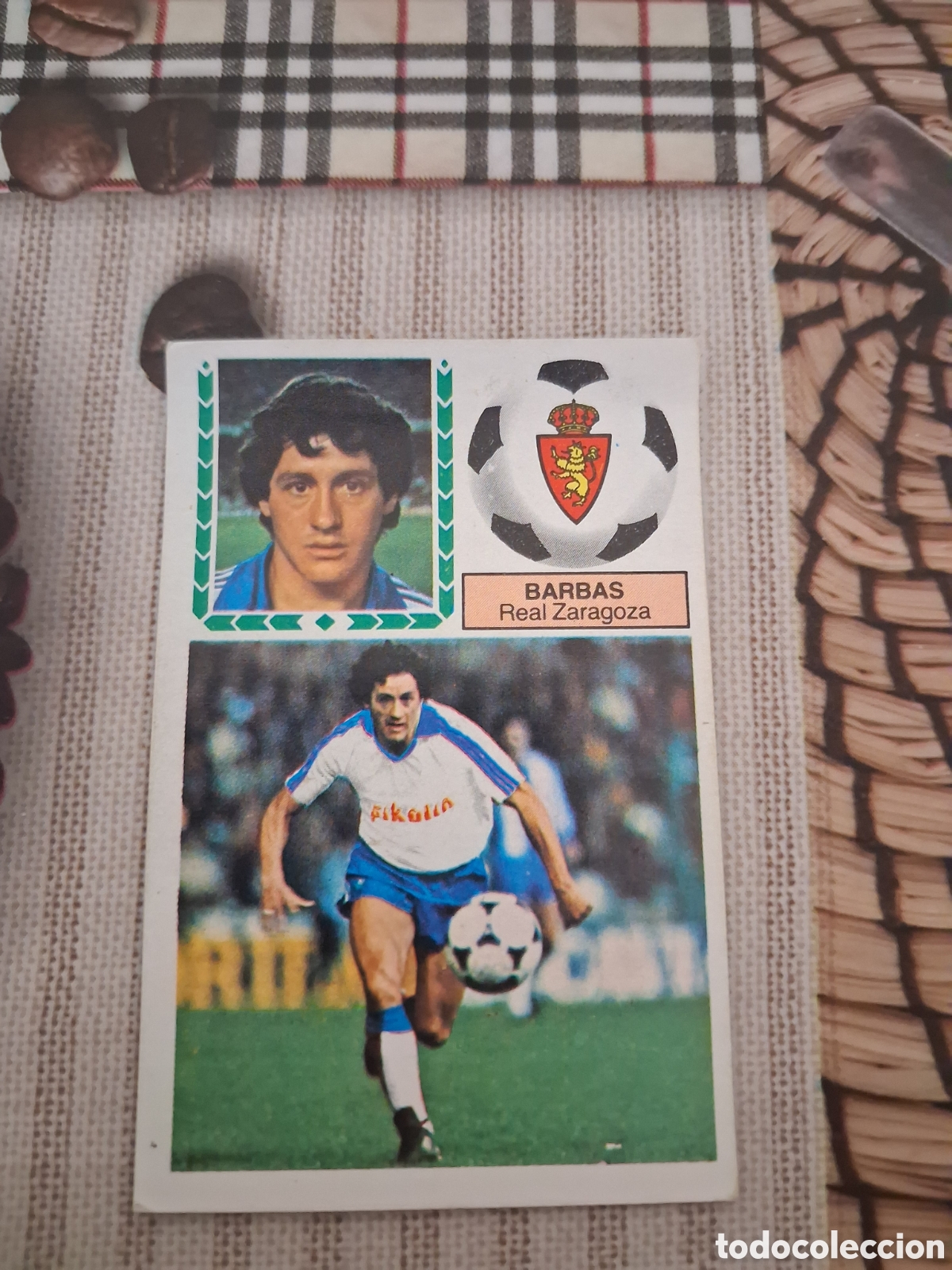 Cromos de F&uacute;tbol: Liga este 83 84 barbas del Zaragoza recuperado del &aacute;lbum ver fotos