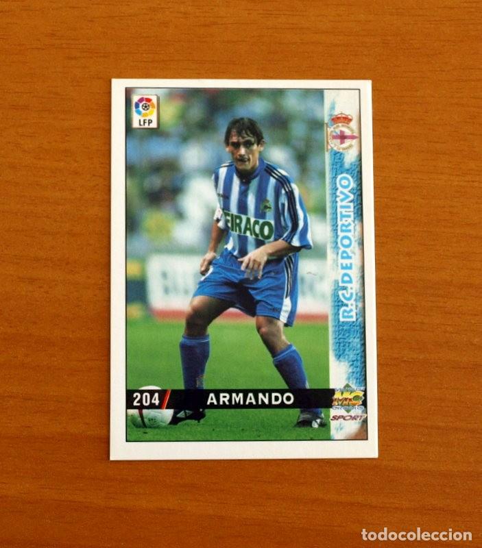 Cromos de F&uacute;tbol: Deportivo La Coru&ntilde;a - N&ordm; 204 Armando - Mundicromo Las Fichas de la Liga 1998-1999-98-99