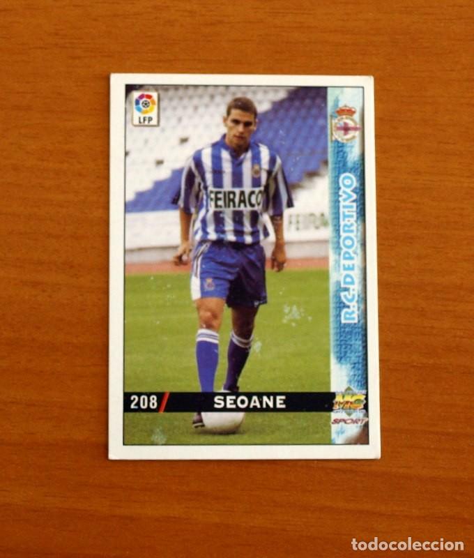 Cromos de F&uacute;tbol: Deportivo La Coru&ntilde;a - N&ordm; 208 Seoane - Baja - Mundicromo Las Fichas de la Liga 1998-1999-98-99