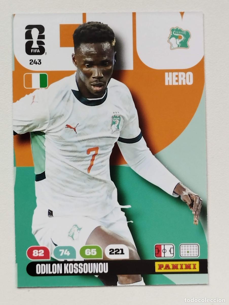Cromos de f&uacute;tbol: CROMO CARD ADRENALYN MUNDIAL WORLD CUP 2026 HERO 243 KOSSOUNOU COSTA DE MARFIL