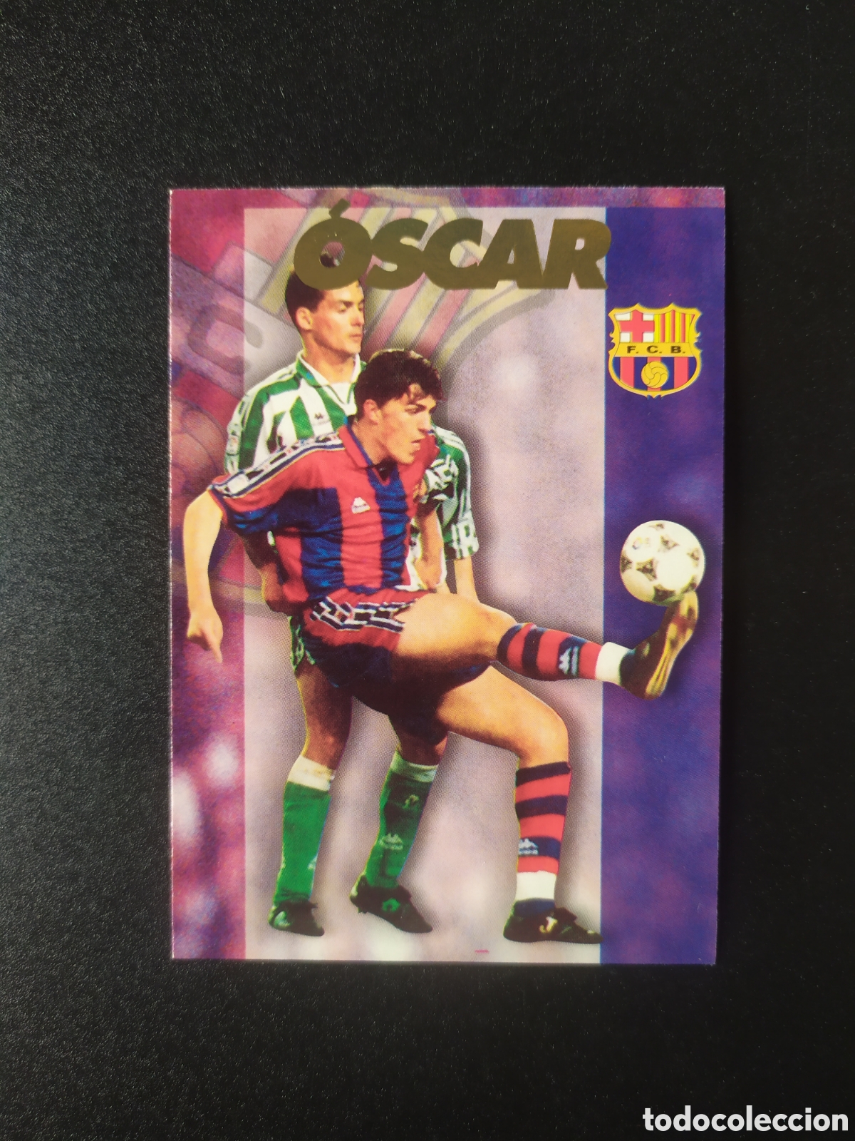 Cromos de F&uacute;tbol: Colecci&oacute;n oficial FC Barcelona 1996 1997 96 97 panini Oscar n&ordm; 50