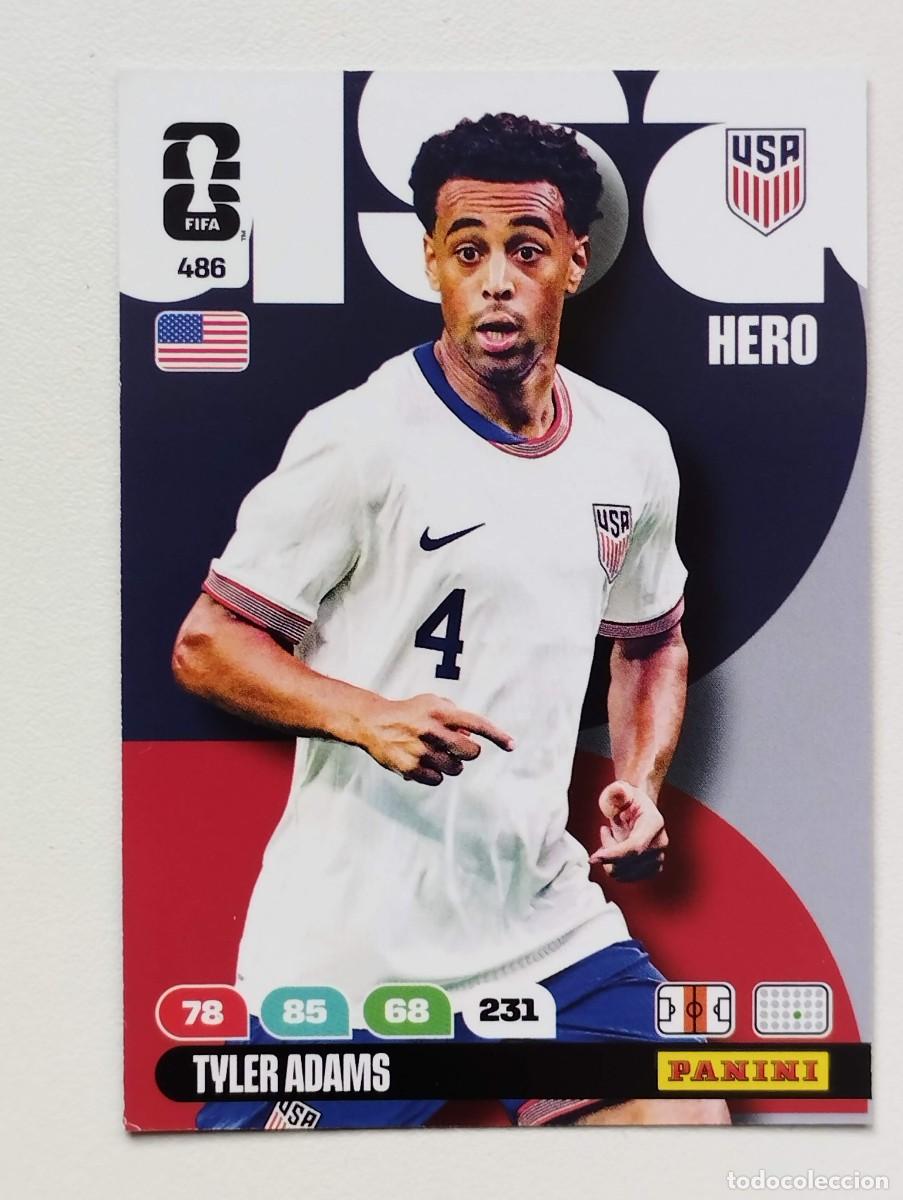 Cromos de Futebol: CROMO CARD ADRENALYN MUNDIAL WORLD CUP 2026 HERO 486 TYLER ADAMS USA ESTADOS UNIDOS