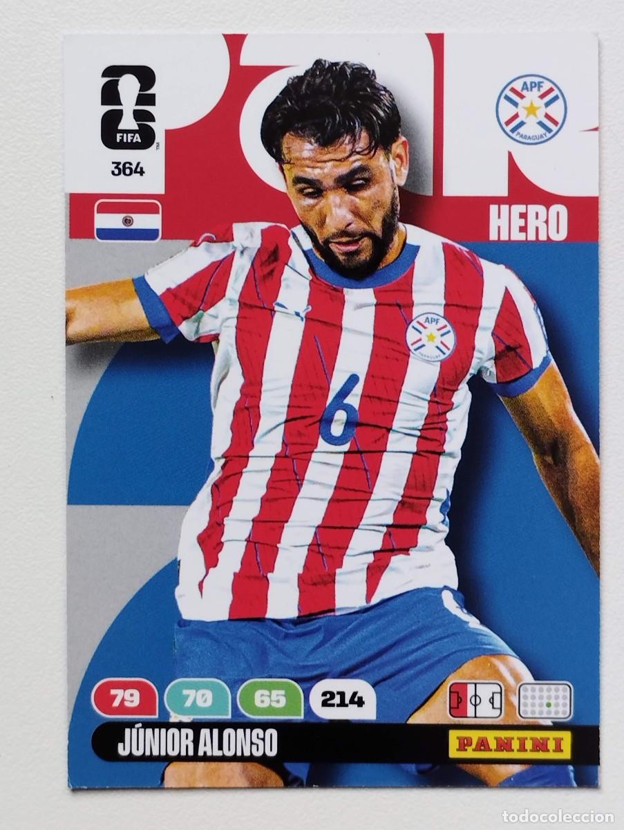Cromos de Futebol: CROMO CARD ADRENALYN MUNDIAL WORLD CUP 2026 HERO 364 JUNIOR ALONSO PARAGUAY