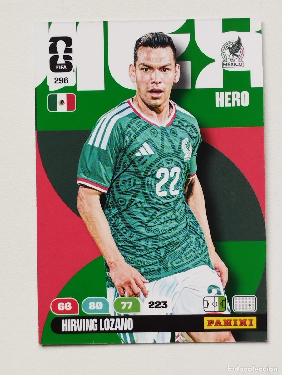 Cromos de F&uacute;tbol: CROMO CARD ADRENALYN MUNDIAL WORLD CUP 2026 HERO 296 HIRVING LOZANO MEXICO