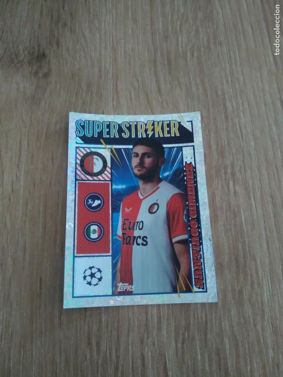 Cromos de F&uacute;tbol: 270 SANTIAGO GIMENEZ FEYENOORD CROMO FUTBOL UEFA CHAMPIONS LEAGUE 23-24 TOPPS 2023-2024