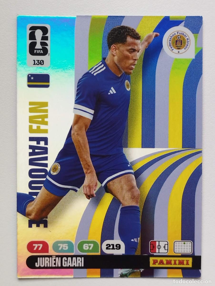 Cromos de Futebol: CROMO CARD ADRENALYN MUNDIAL WORLD CUP 2026 FAN FAVOURITE 130 JURIEN GAARI CURAZAO