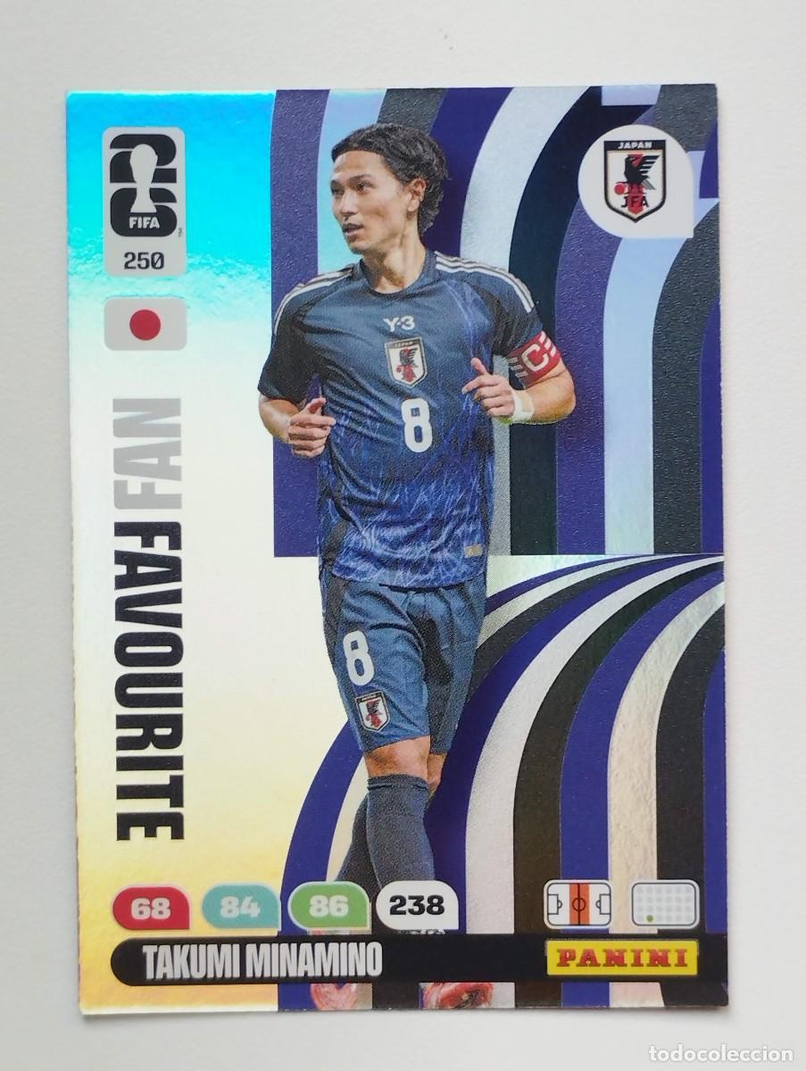 Cromos de Futebol: CROMO CARD ADRENALYN MUNDIAL WORLD CUP 2026 FAN FAVOURITE 250 MINAMINO JAPON