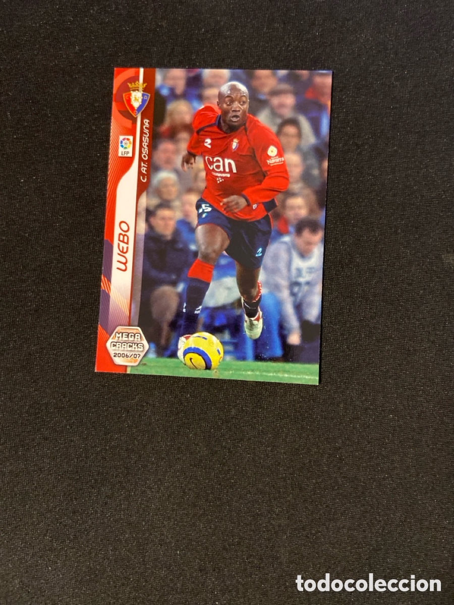 Fu&szlig;ball-Sticker: WEBO 232 (OSASUNA) PANINI MEGACRACKS 2006-2007 06 07 CROMO CARTA M-3