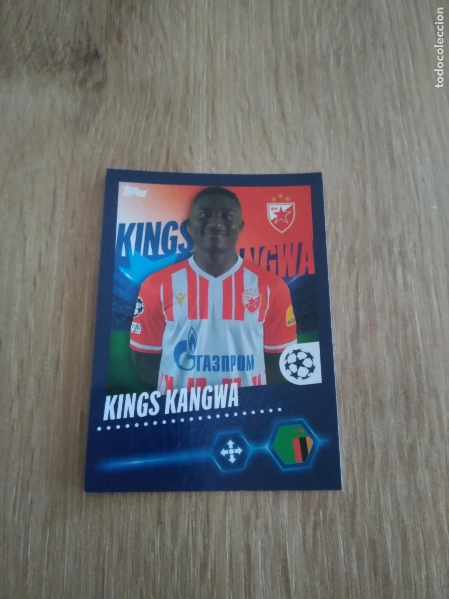 Cromos de F&uacute;tbol: 285 KINGS KANGWA ESTRELLA ROJA CROMO FUTBOL UEFA CHAMPIONS LEAGUE 23-24 TOPPS 2023-2024