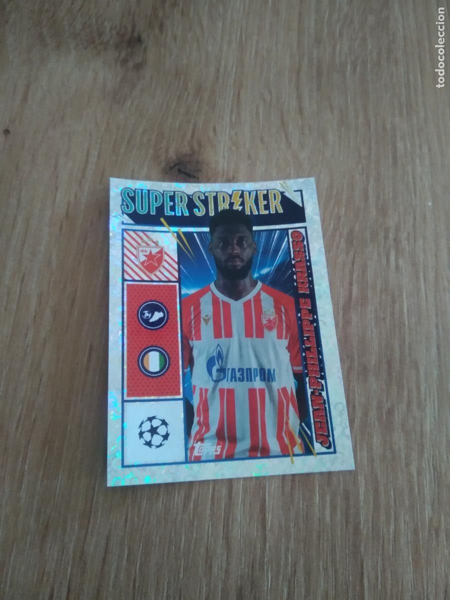 Cromos de F&uacute;tbol: 291 KRASSO ESTRELLA ROJA CROMO FUTBOL UEFA CHAMPIONS LEAGUE 23-24 TOPPS 2023-2024