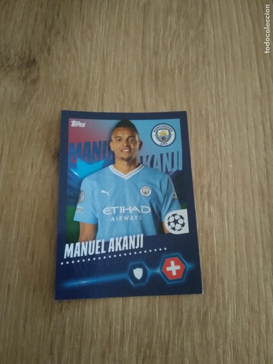 Cromos de F&uacute;tbol: 300 MANUEL AKANJI MANCHESTER CITY CROMO FUTBOL UEFA CHAMPIONS LEAGUE 23-24 TOPPS 2023-2024