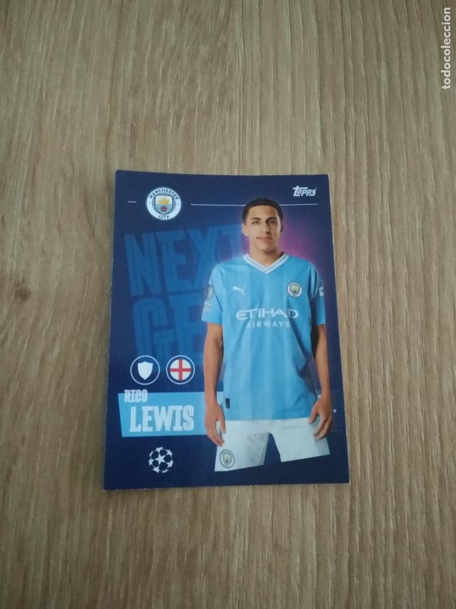 Cromos de F&uacute;tbol: 311 RICO LEWIS MANCHESTER CITY CROMO FUTBOL UEFA CHAMPIONS LEAGUE 23-24 TOPPS 2023-2024