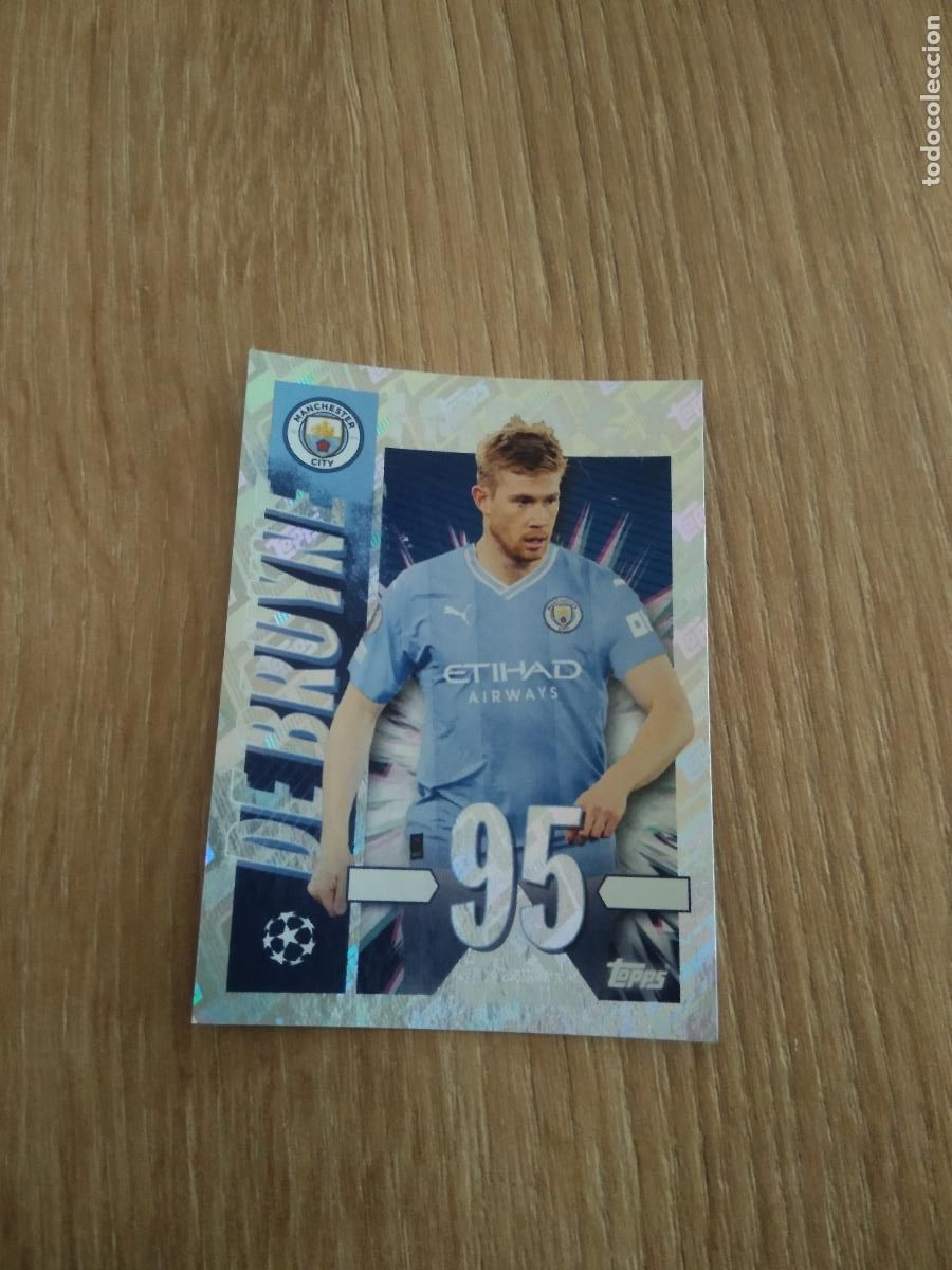 Cromos de F&uacute;tbol: 312 DE BRUYNE MANCHESTER CITY CROMO FUTBOL UEFA CHAMPIONS LEAGUE 23-24 TOPPS 2023-2024