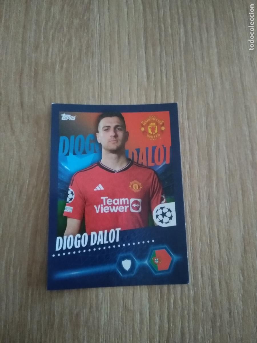 Cromos de F&uacute;tbol: 315 DIOGO DALOT MANCHESTER UNITED CROMO FUTBOL UEFA CHAMPIONS LEAGUE 23-24 TOPPS 2023-2024