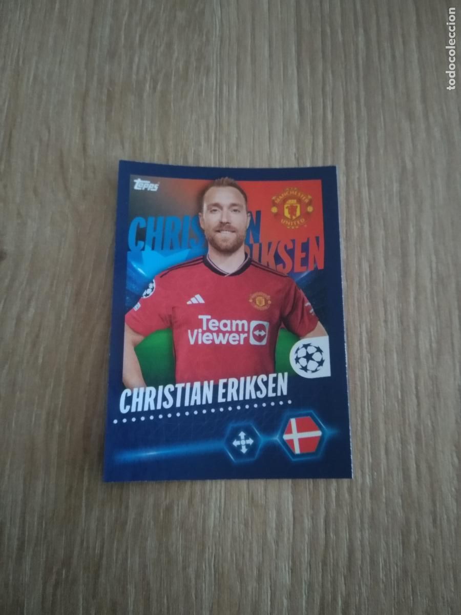 Cromos de F&uacute;tbol: 325 ERIKSEN MANCHESTER UNITED CROMO FUTBOL UEFA CHAMPIONS LEAGUE 23-24 TOPPS 2023-2024