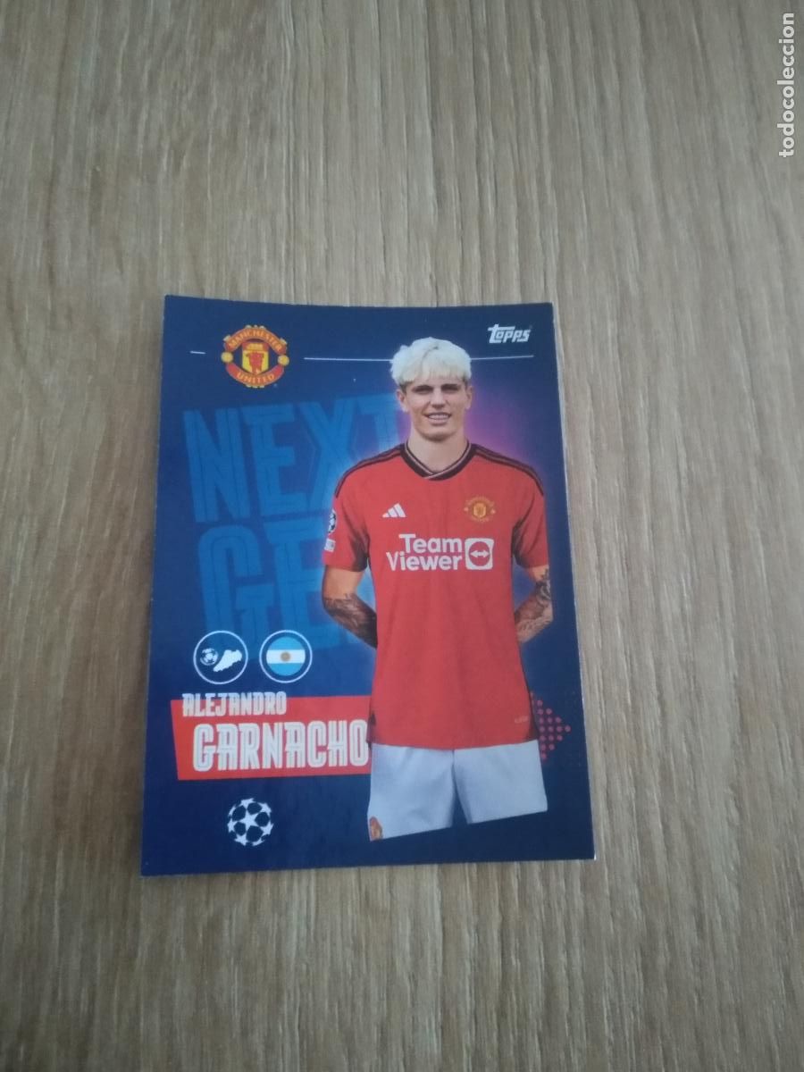 Fu&szlig;ball-Sticker: 330 ALEJANDRO GARNACHO MANCHESTER UNITED CROMO FUTBOL UEFA CHAMPIONS LEAGUE 23-24 TOPPS 2023-2024