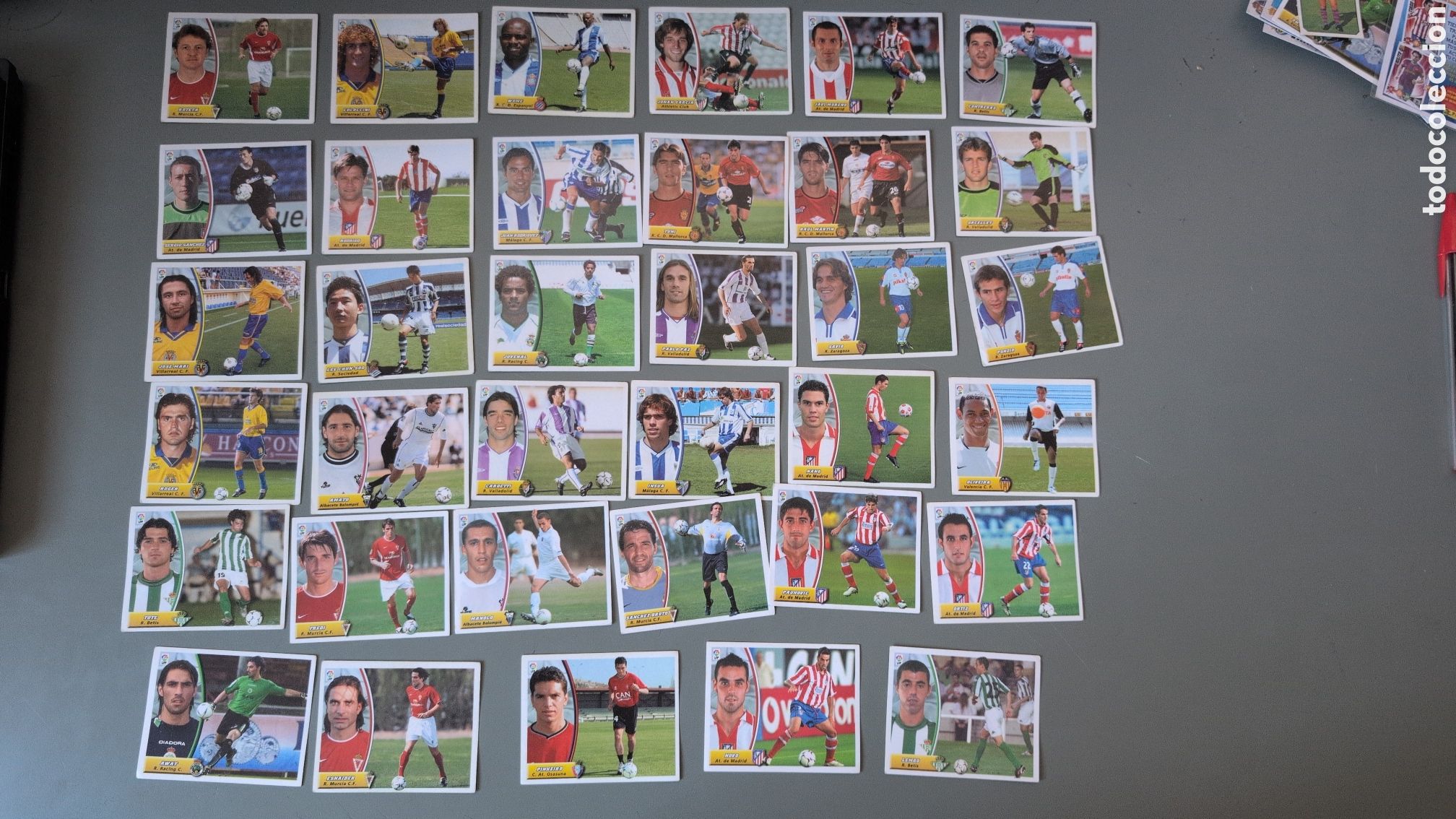 Fu&szlig;ball-Sticker: LOTE 35 FICHAJES Y COLOCAS DIFERENTES LIGA ESTE 2005/06 05 06 NUNCA PEGADOS SIN PEGAR