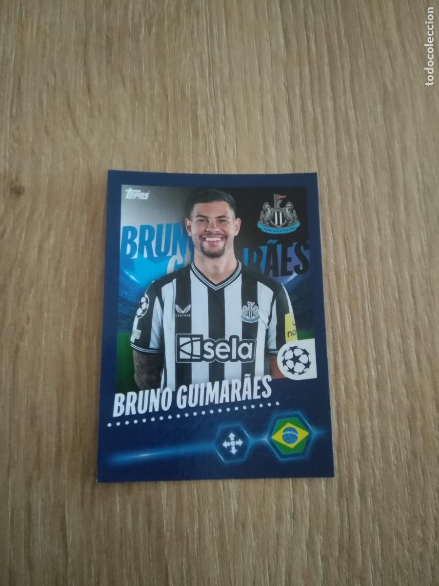 Fu&szlig;ball-Sticker: 342 BRUNO GUIMARAES NEWCASTLE CROMO FUTBOL UEFA CHAMPIONS LEAGUE 23-24 TOPPS 2023-2024