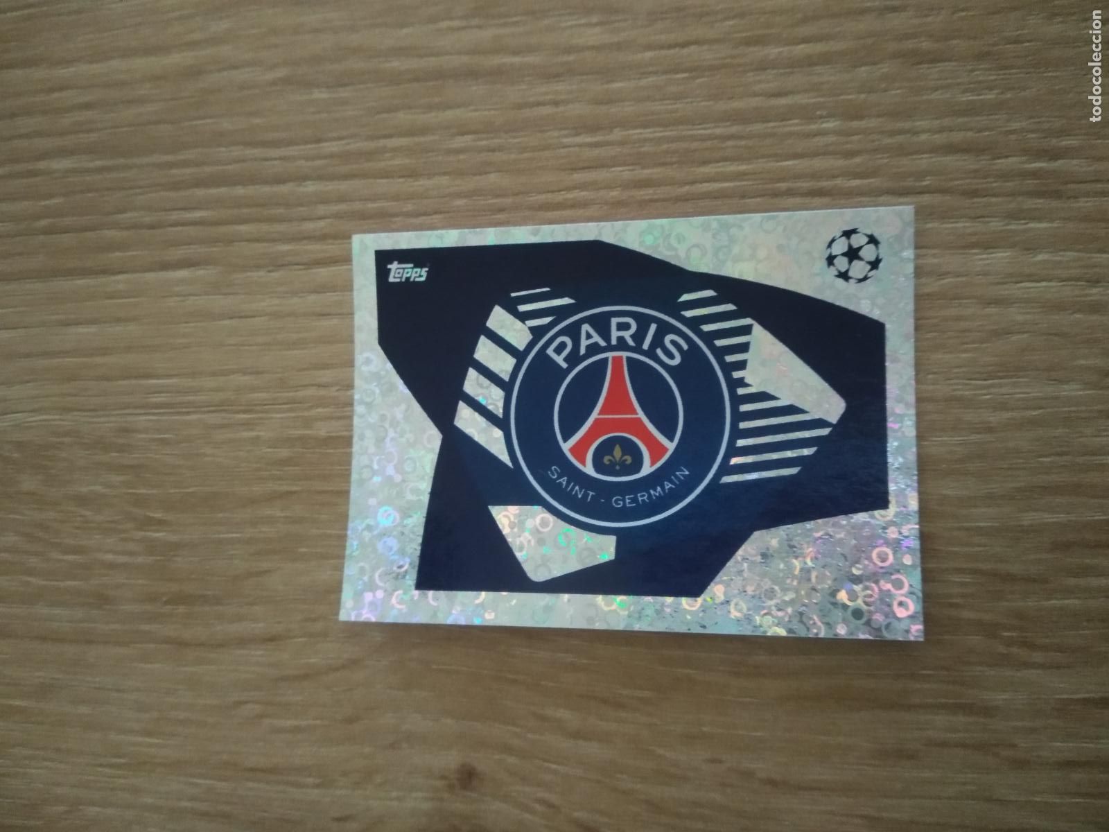 Cromos de F&uacute;tbol: 351 ESCUDO PARIS SAINT GERMAIN PSG CROMO FUTBOL UEFA CHAMPIONS LEAGUE 23-24 TOPPS 2023-2024