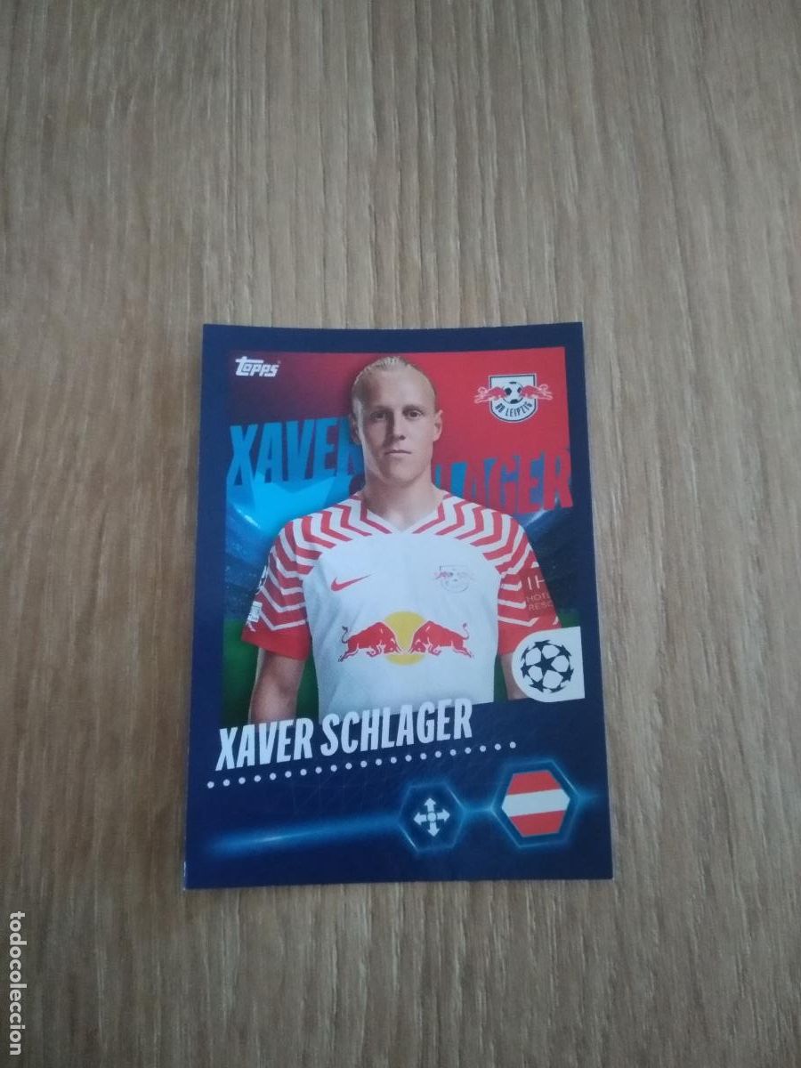 Figurine di Calcio: 379 XAVER SCHLAGER LEIPZIG CROMO FUTBOL UEFA CHAMPIONS LEAGUE 23-24 TOPPS 2023-2024