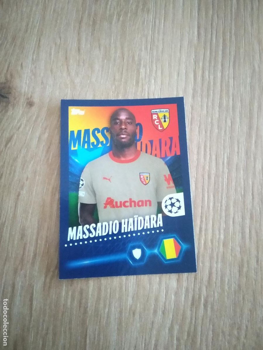 Figurine di Calcio: 395 MASSADIO HAIDARA LENS CROMO FUTBOL UEFA CHAMPIONS LEAGUE 23-24 TOPPS 2023-2024