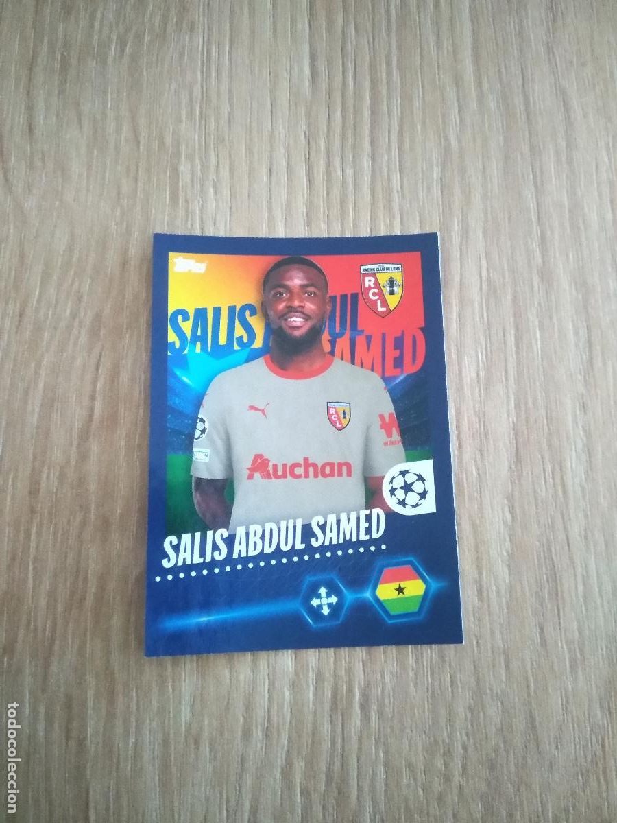 Figurine di Calcio: 396 SALIS ABDUL SAMED LENS CROMO FUTBOL UEFA CHAMPIONS LEAGUE 23-24 TOPPS 2023-2024