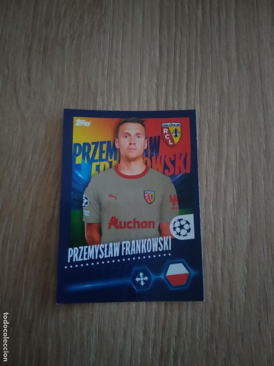 Figurine di Calcio: 398 FRANKOWSKI LENS CROMO FUTBOL UEFA CHAMPIONS LEAGUE 23-24 TOPPS 2023-2024