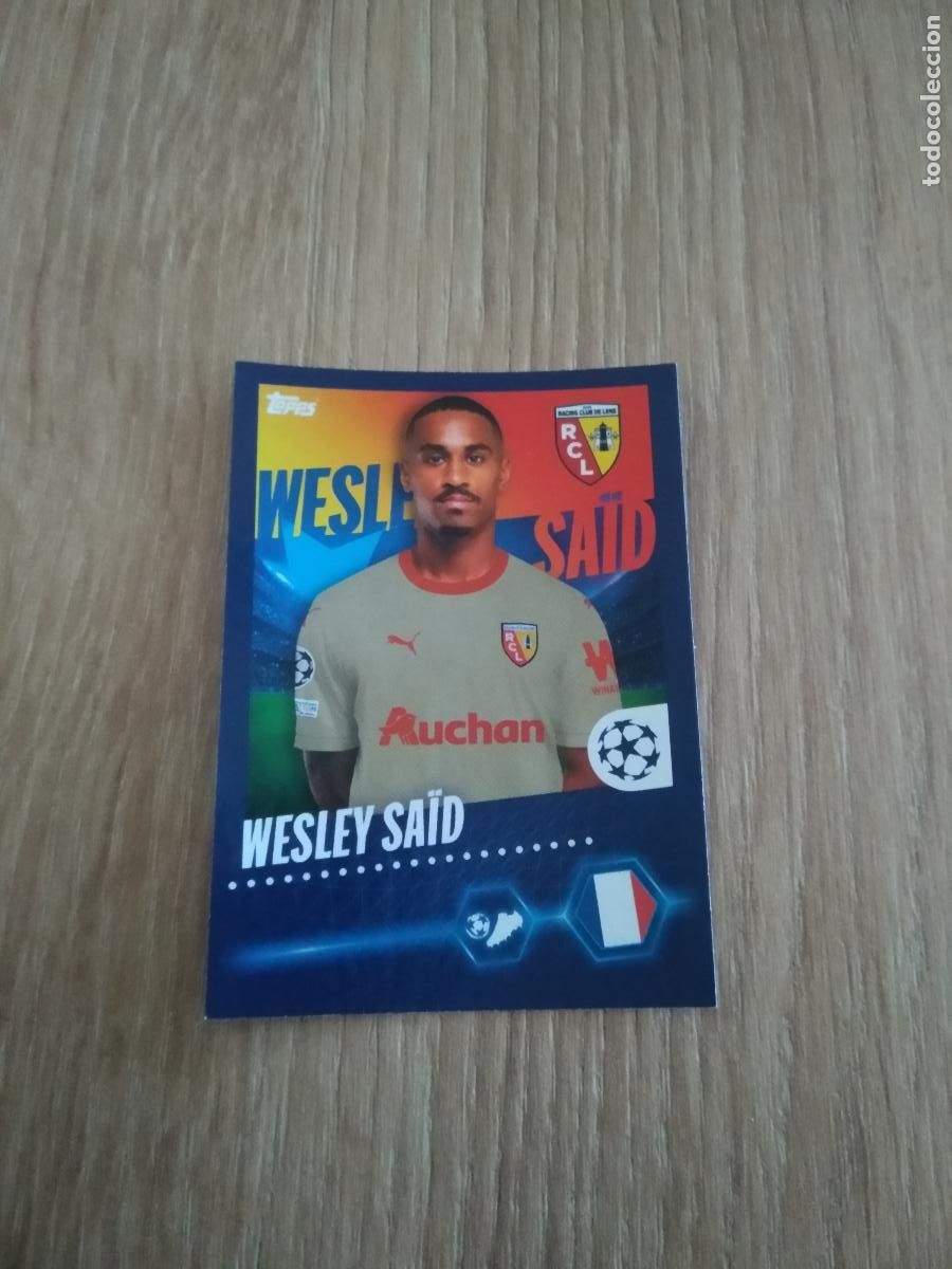 Football Stickers: 405 WESLEY SAID LENS CROMO FUTBOL UEFA CHAMPIONS LEAGUE 23-24 TOPPS 2023-2024