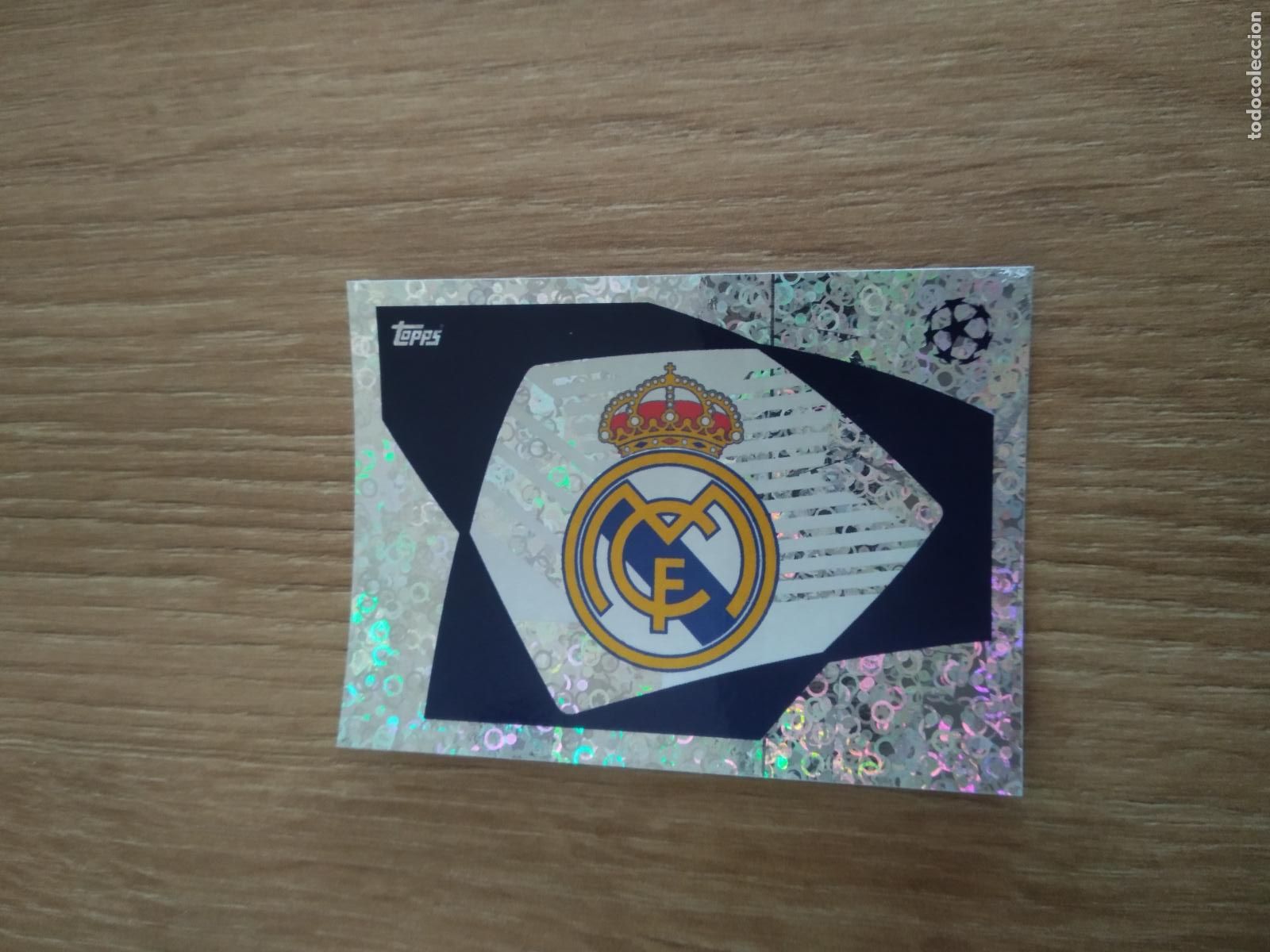 Cromos de Futebol: 408 ESCUDO REAL MADRID CROMO FUTBOL UEFA CHAMPIONS LEAGUE 23-24 TOPPS 2023-2024