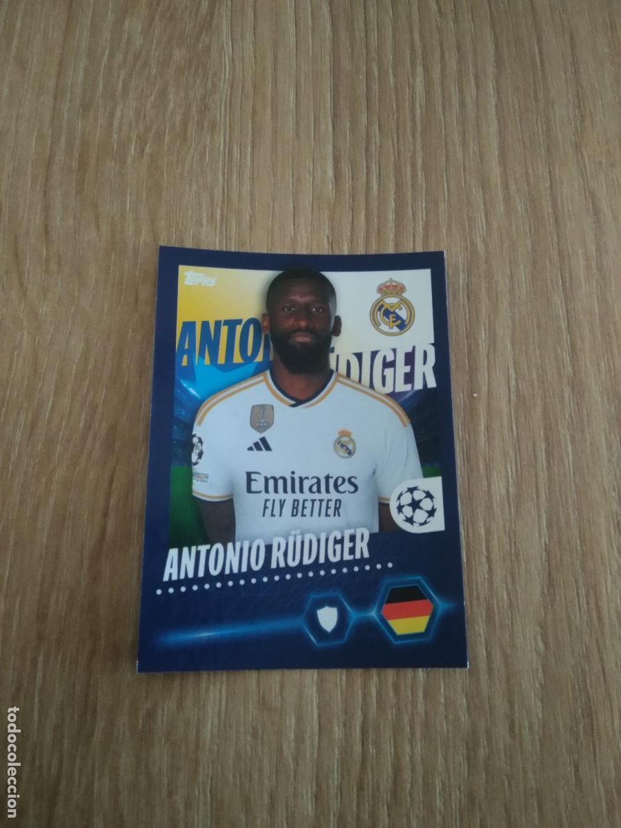 Cromos de Futebol: 413 RUDIGER REAL MADRID CROMO FUTBOL UEFA CHAMPIONS LEAGUE 23-24 TOPPS 2023-2024