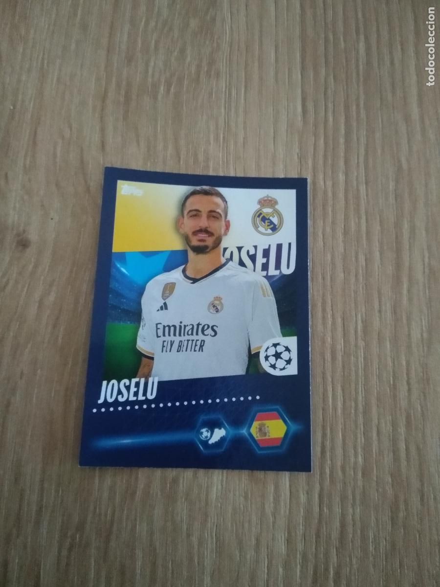 Cromos de F&uacute;tbol: 423 JOSELU REAL MADRID CROMO FUTBOL UEFA CHAMPIONS LEAGUE 23-24 TOPPS 2023-2024