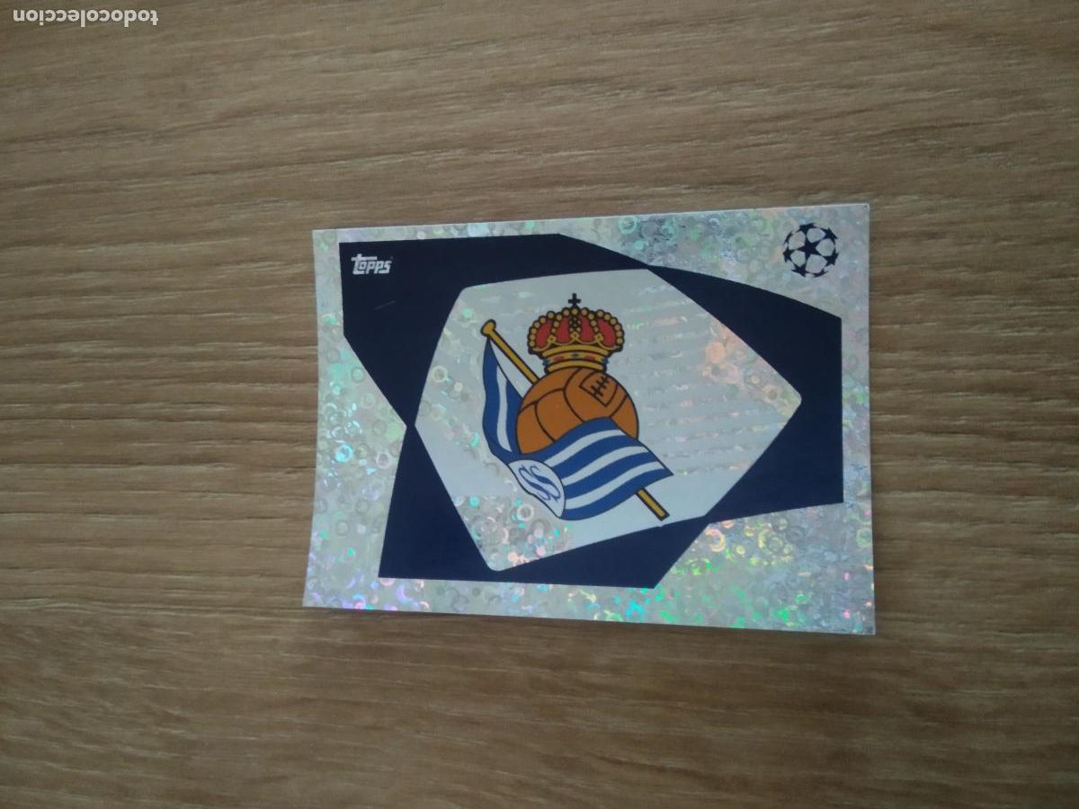 Cromos de F&uacute;tbol: 427 ESCUDO REAL SOCIEDAD CROMO FUTBOL UEFA CHAMPIONS LEAGUE 23-24 TOPPS 2023-2024