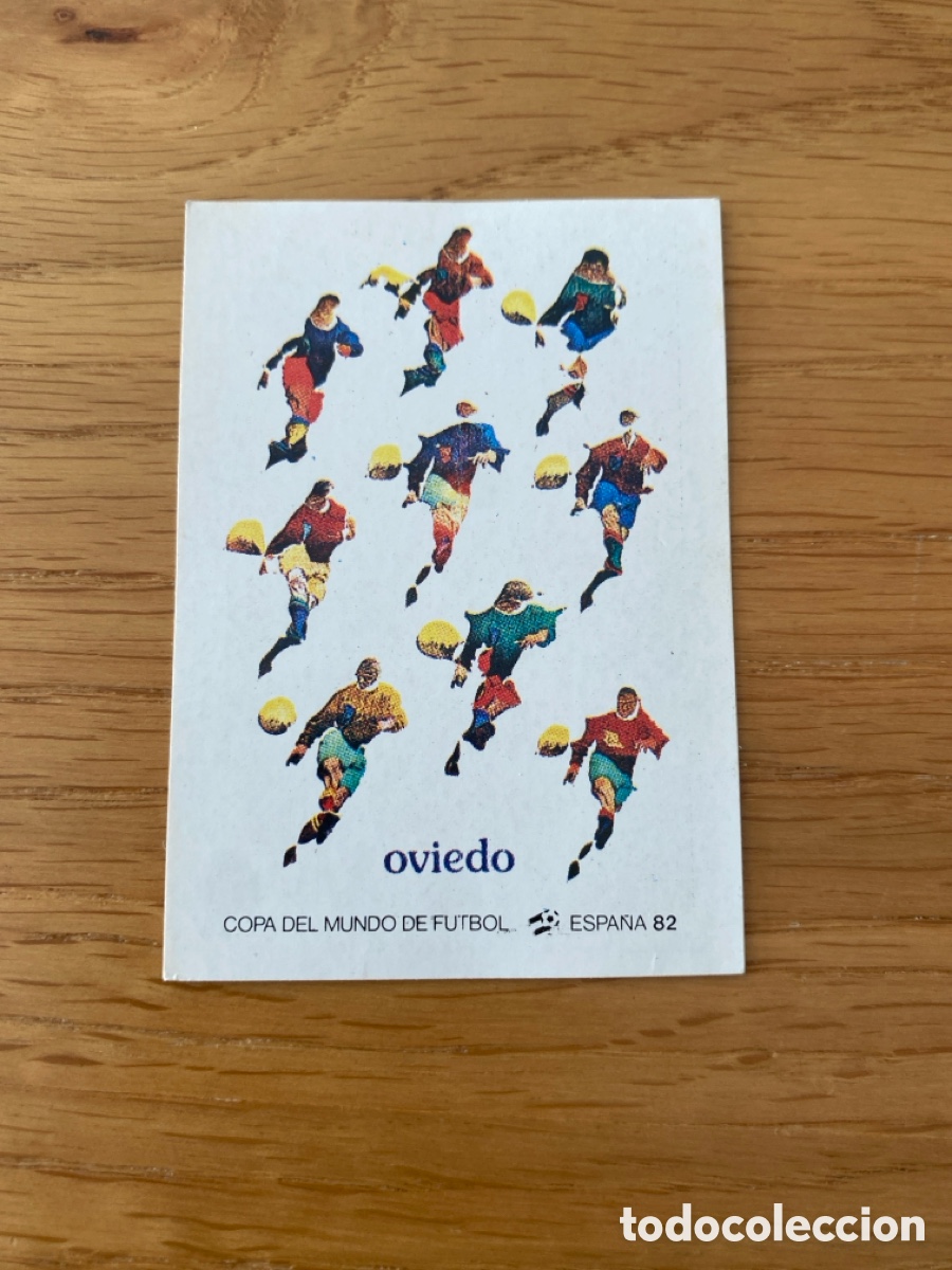 Cromos de F&uacute;tbol: Cromo panini mundial Espa&ntilde;a 82 n&uacute;mero 17 Oviedo - Sticker album world cup Spain 1982