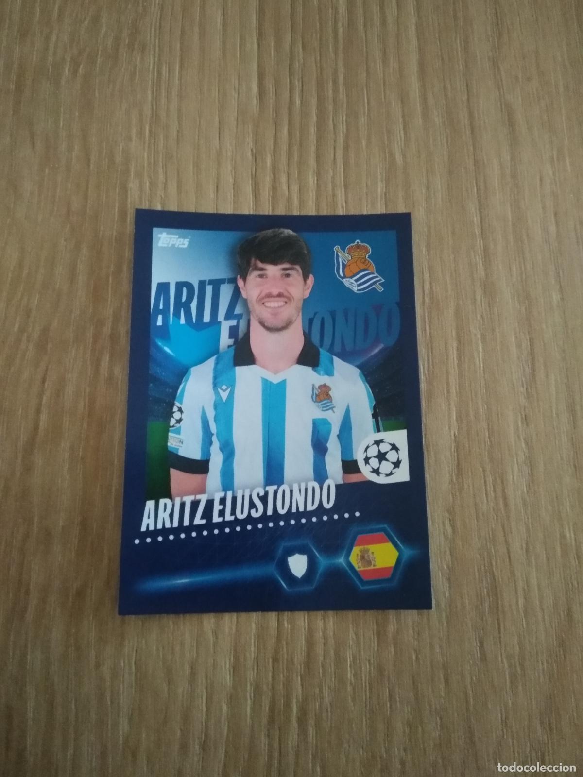 Fu&szlig;ball-Sticker: 430 ARITZ ELUSTONDO REAL SOCIEDAD CROMO FUTBOL UEFA CHAMPIONS LEAGUE 23-24 TOPPS 2023-2024